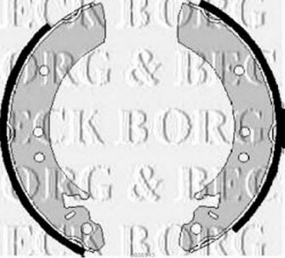 BORG & BECK bbs6143 -  Комплект тормозных колодок